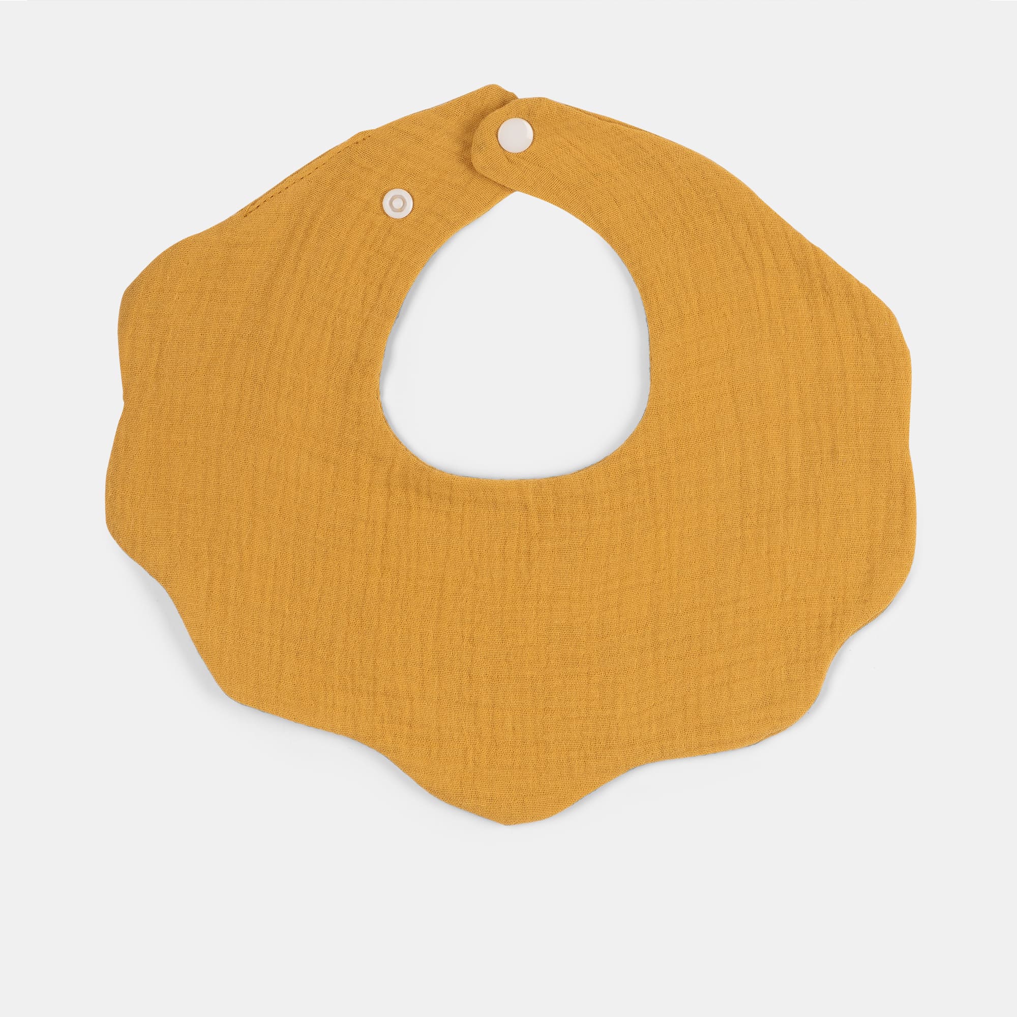 Babero muselina redondo liso golden