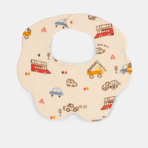 Babero muselina redondo diseños cars