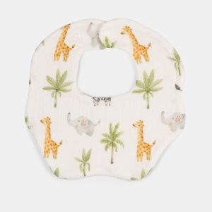 Babero muselina redondo diseños selva