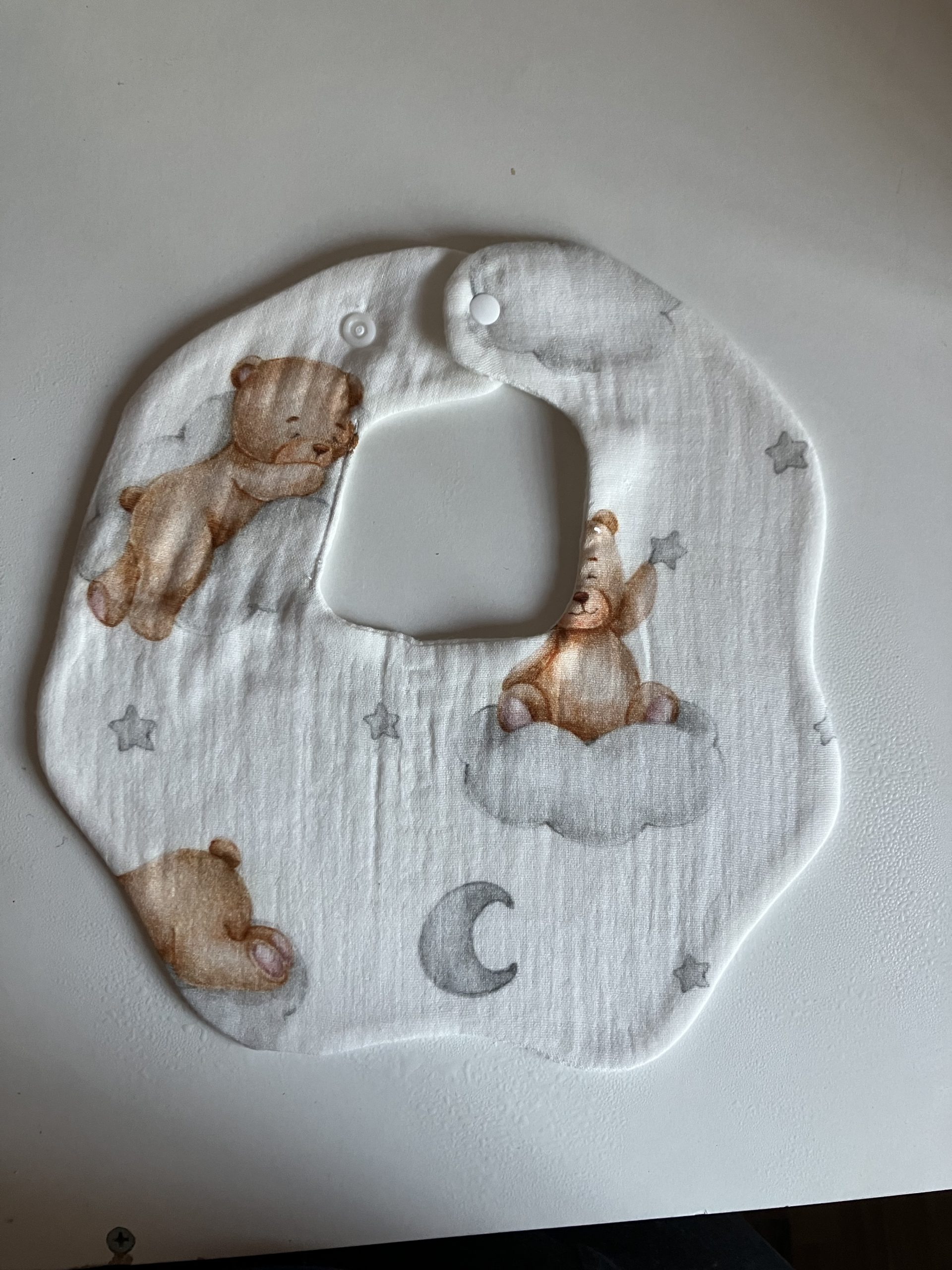 Babero muselina redondo diseños Ositos